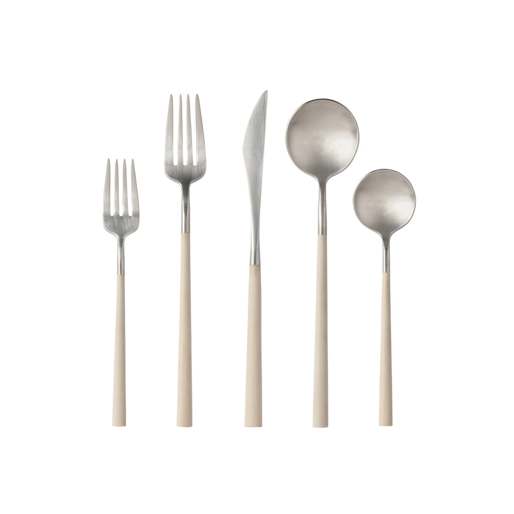 Flatware 5 Pieces Set Mito, 12 Sets (for 12 people)