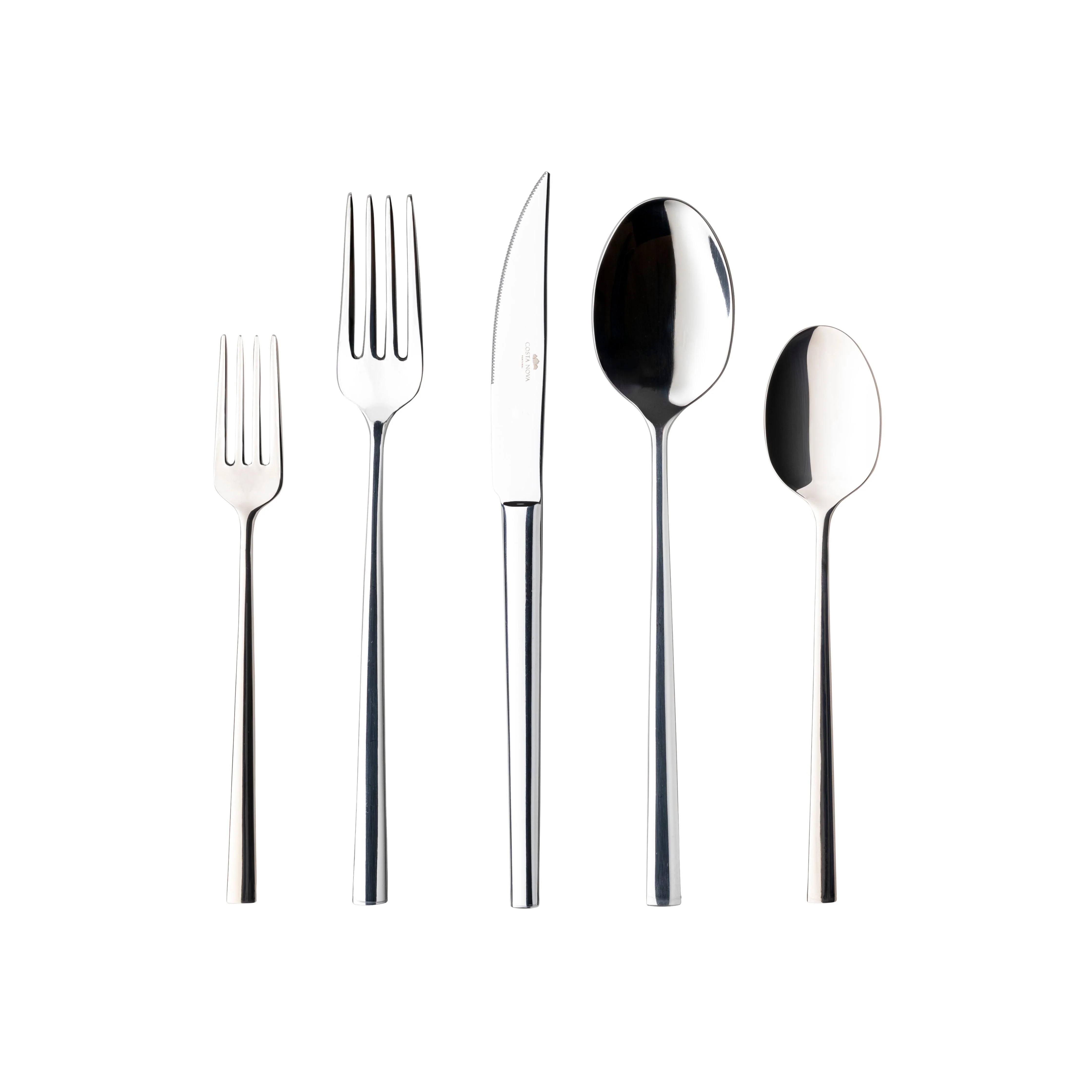 Flatware 5 Pieces Vela, 12 Sets (for 12 people)