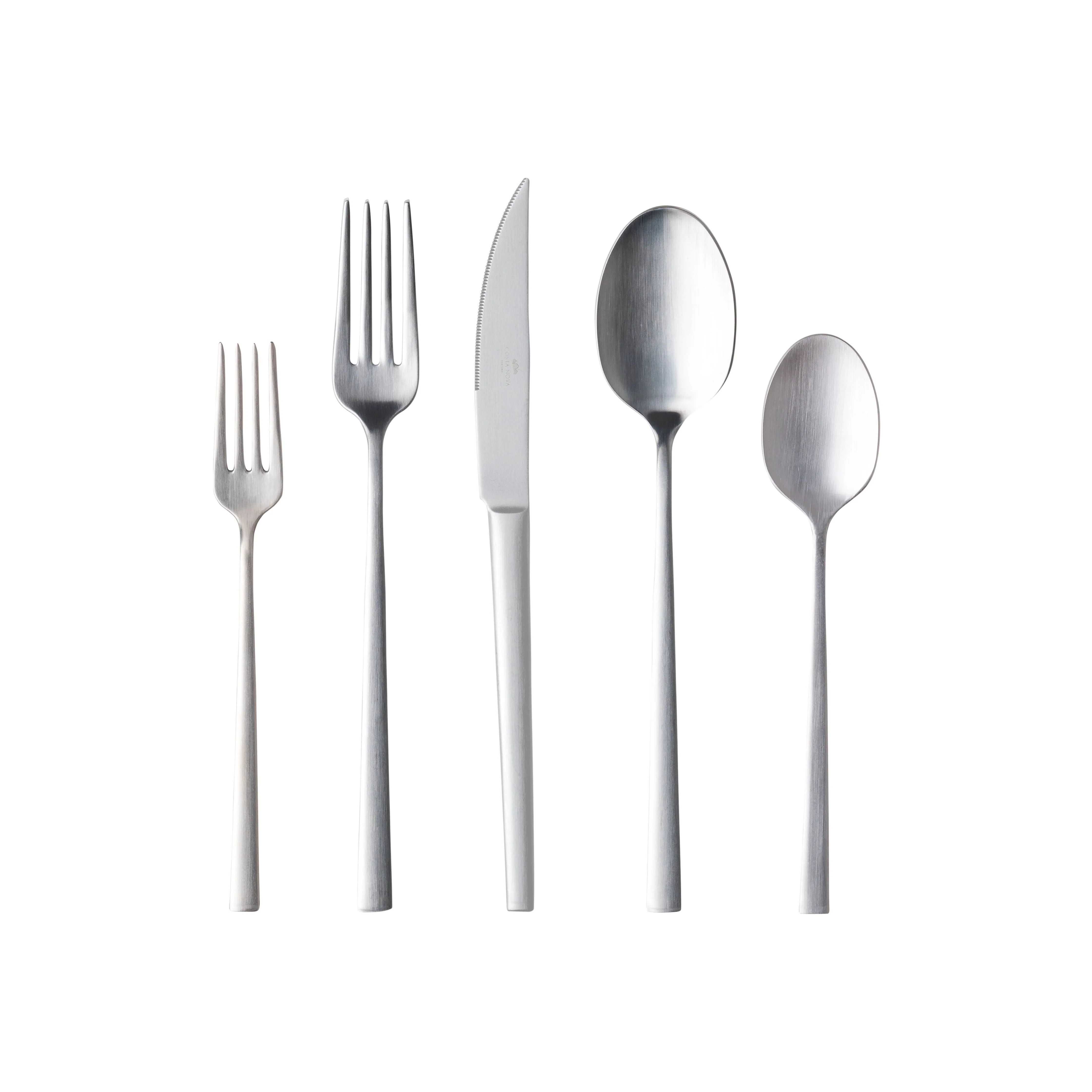 Flatware 5 Pieces Vela, 12 Sets (for 12 people)