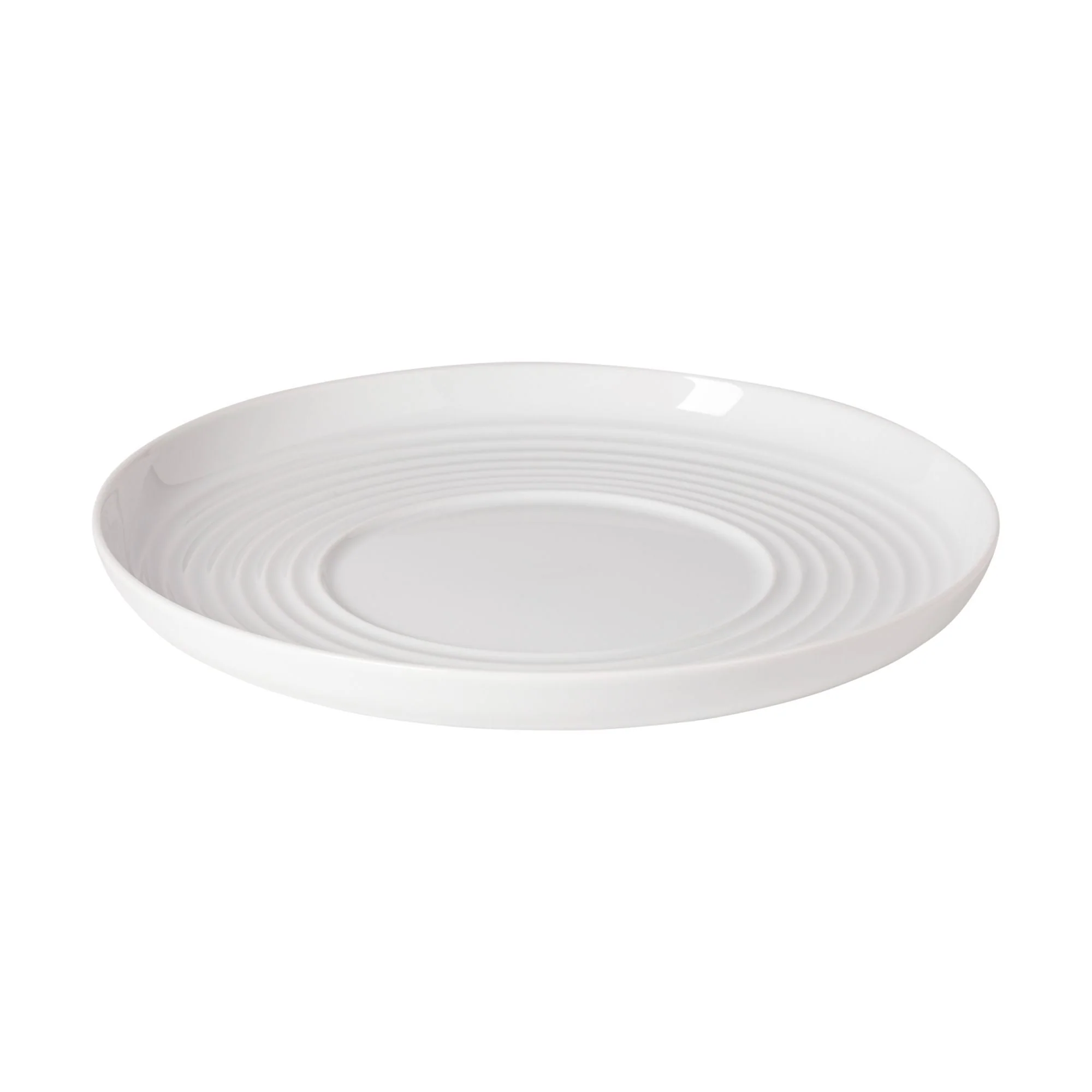Set of 6 Porcelain Deep Round Wavy Plate Resonance