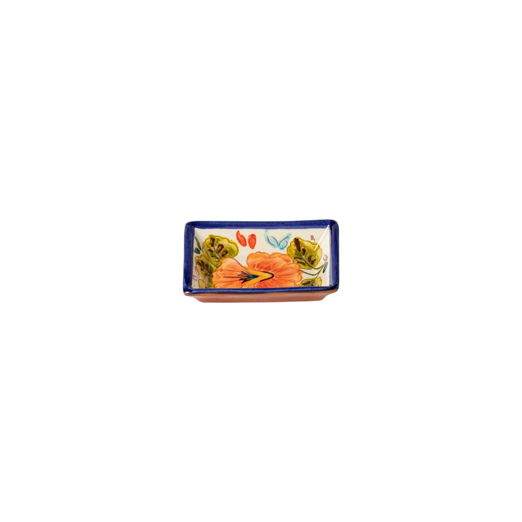 Set of 6 Rectangular Dipping Plate Alentejo Terracotta, Casafina by COSTA NOVA