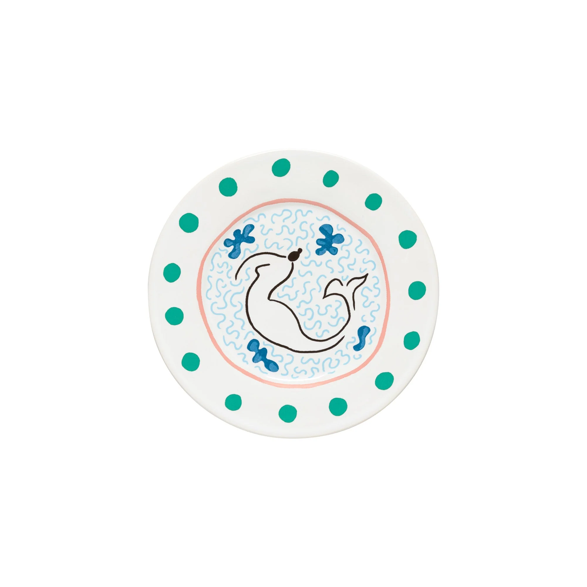 Set of 6 Salad/Dessert Plate Mermaid Summer Bliss