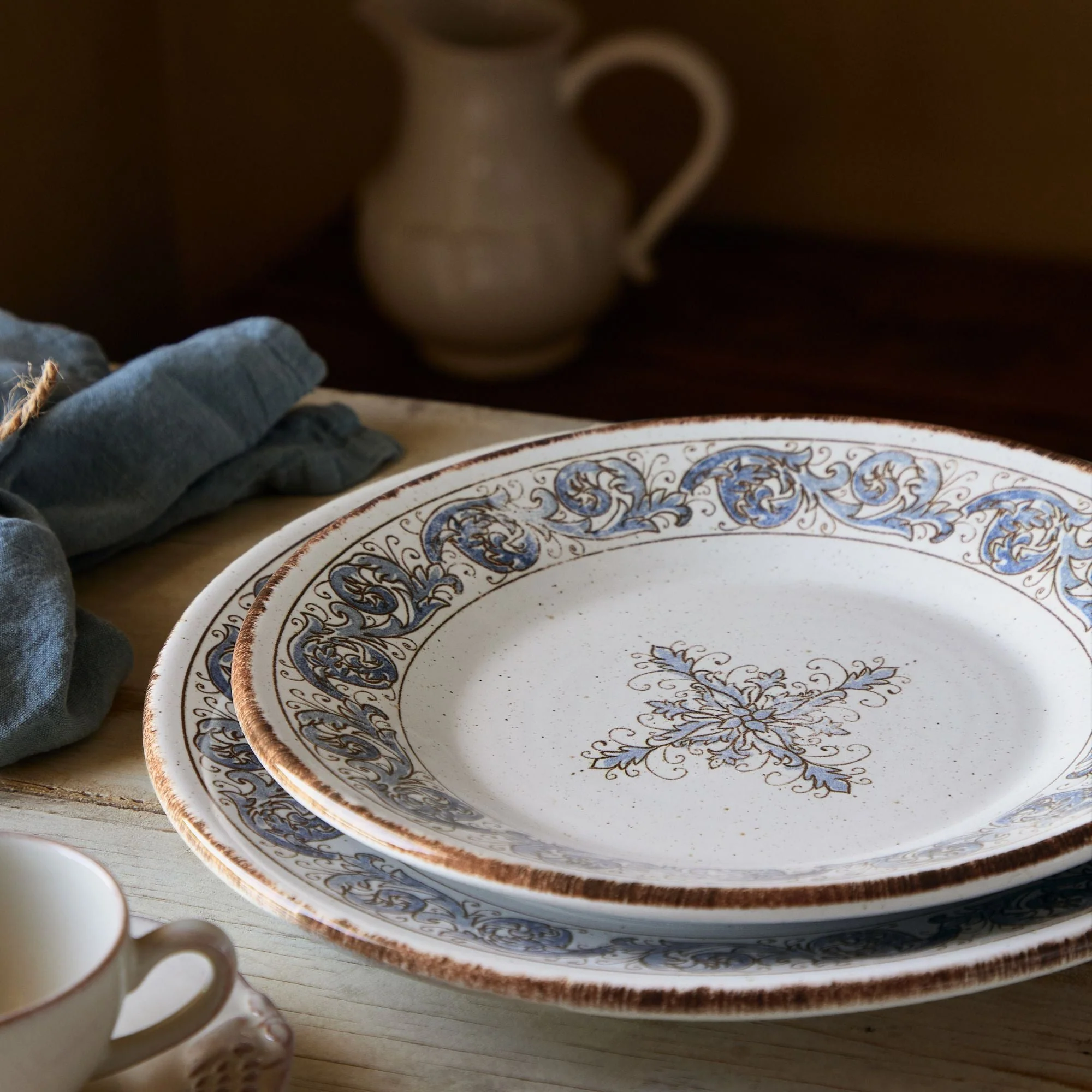 Set of 6 Salad/Dessert Plate Sardegna, Casafina by COSTA NOVA
